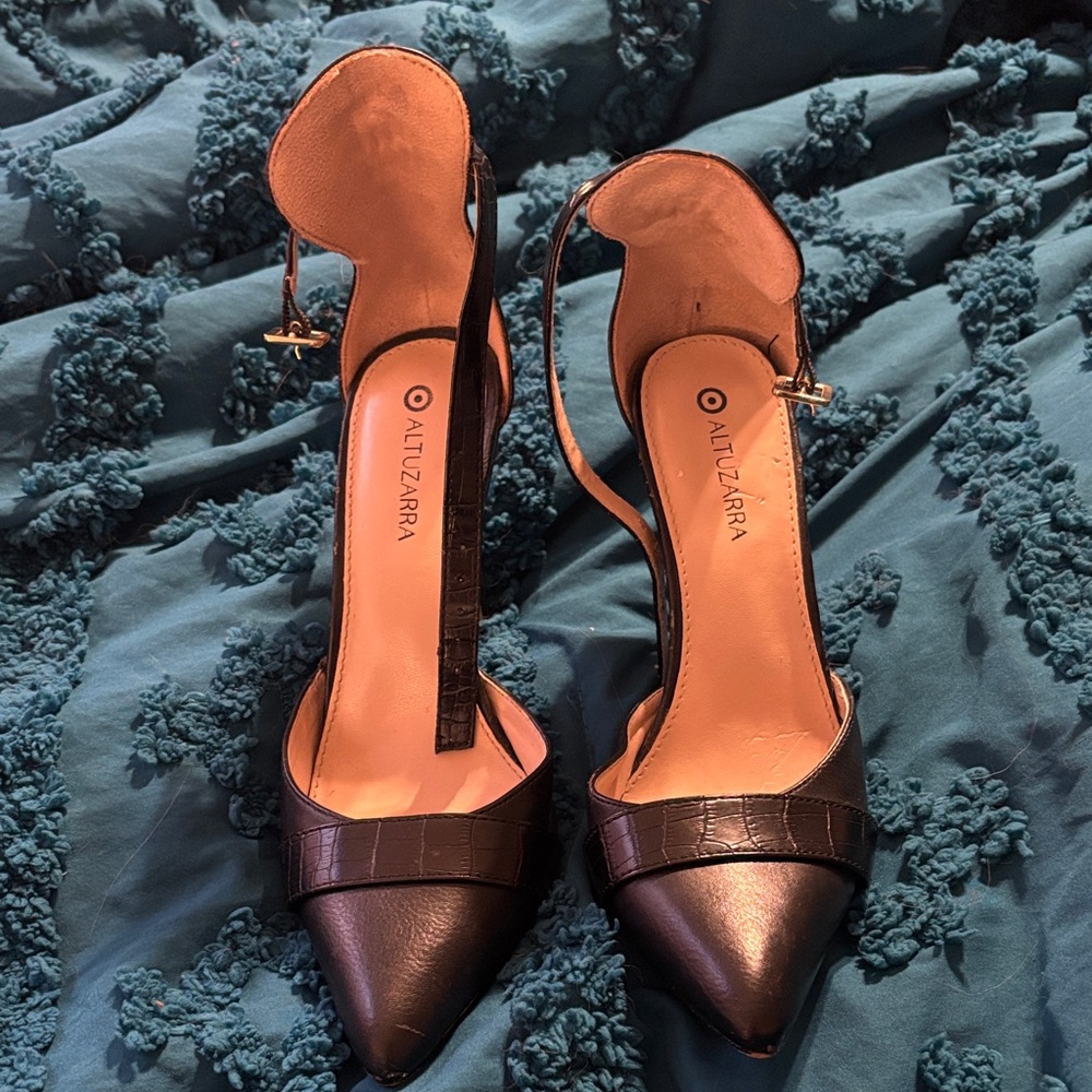 Altuzarra Elegant Black Leather Heels